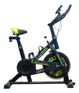 Bicicleta Spinning Com Roda De Inercia De 6kg Preto/verde AAA É Boa