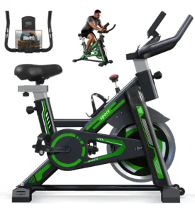 Bicicleta Ergométrica Spinning 150kg Roda Inércia 13kg Verde É Boa