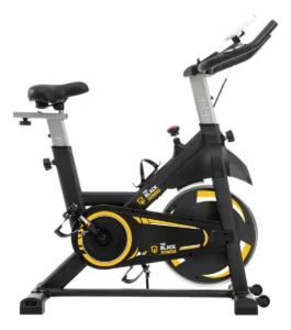 Bicicleta Ergométrica Spinning Mecânica Com Roda De Inércia De 8kg Fitness Preto Amarelo Fbe800 The Black Tools É Boa 