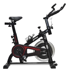 Bicicleta Ergométrica Spinning Mbx Com Roda De Inércia Preto/vermelho É Boa