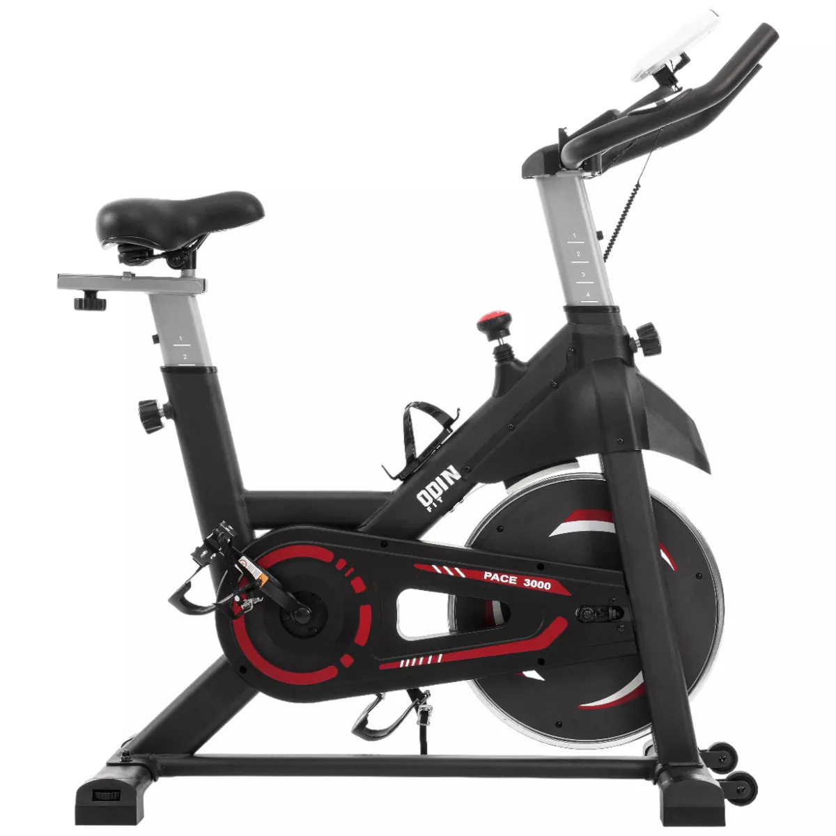 Bicicleta Ergométrica Para Spinning Mecanica 8kg Odin Fit Cor Preto/Vermelho É Boa VEJA AQUI Se Compensa Comprar