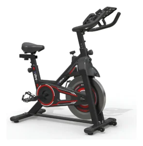 Bicicleta Ergométrica Para Spinning Mecanica 6kg Ultra Fit Preto E Vermelho É Boa
