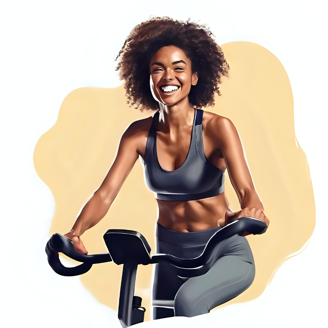 Bicicleta Ergométrica Spinning Exercit ES 08 Preta e Vermelha